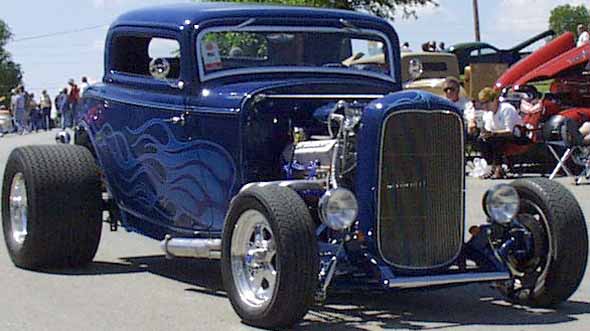 32 Ford Hiboy Chopped 3W Coupe