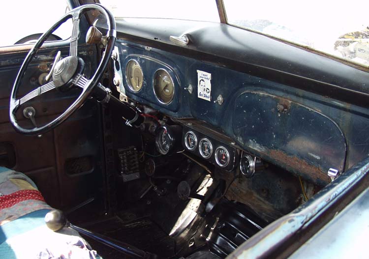37 Ford Pickup Dash