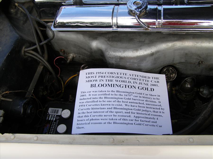 54 Corvette Roadster Detail